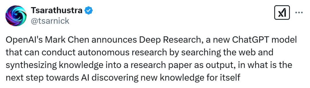 刚刚，OpenAI上线Deep Research！人类终极考试远超DeepSeek R1